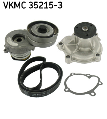 Pompa apa + Set curea transmisie cu caneluri VKMC 35215-3 SKF